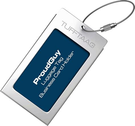 custom luggage tags with business card holder